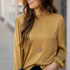 Elegant Cinched Trim Blouse 39 Elegant Cinched Trim Blouse -Women's Clothing Store elegant cinched trim blouse 370199