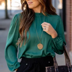 Elegant Cinched Trim Blouse 38 Elegant Cinched Trim Blouse -Women's Clothing Store elegant cinched trim blouse 477205