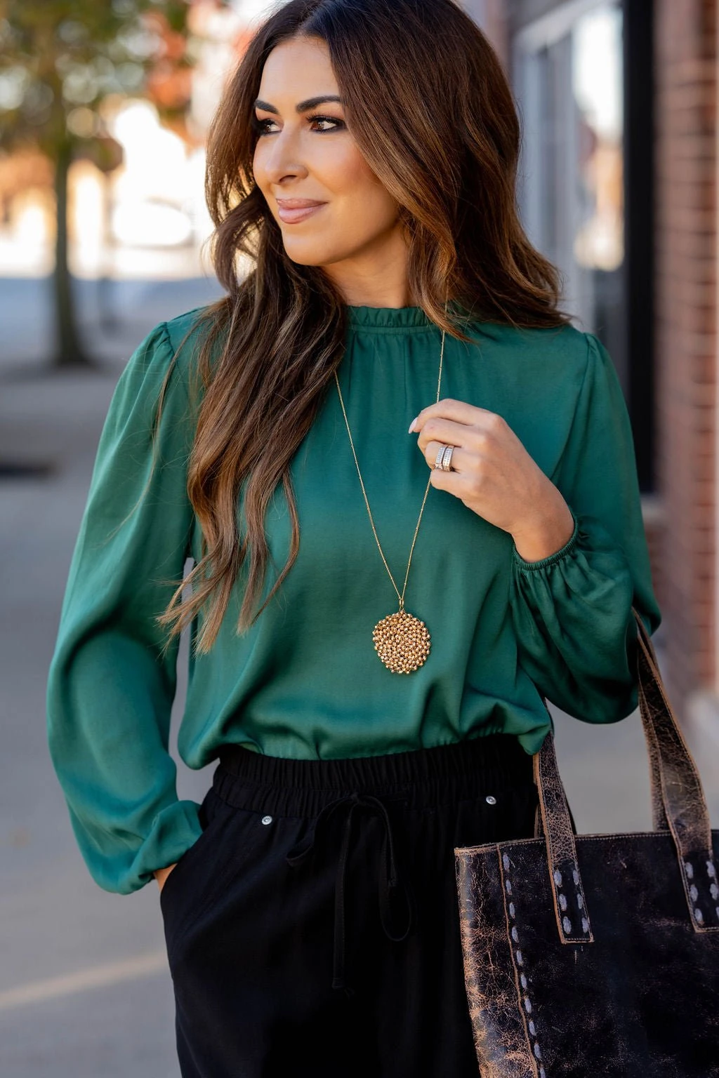 Elegant Cinched Trim Blouse 19 Elegant Cinched Trim Blouse - Image 19