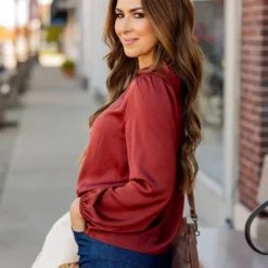 Elegant Cinched Trim Blouse 35 Elegant Cinched Trim Blouse -Women's Clothing Store elegant cinched trim blouse 773336