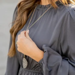 Elegant Tiered Long Sleeve Maxi Dress -Women's Clothing Store elegant tiered long sleeve maxi dress 622738