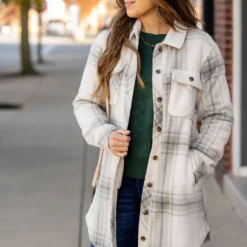 Grace Plaid Tunic Shacket