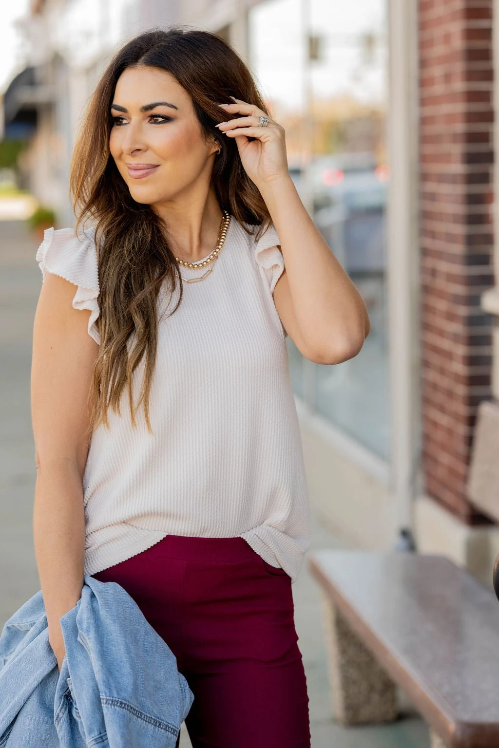 Heavily Ribbed Flutter Tee 11 Heavily Ribbed Flutter Tee - Image 11