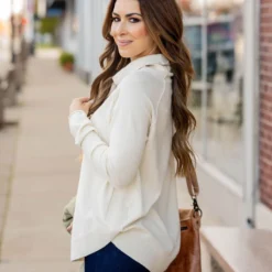 Mid Seam Cowl Neck Sweater Tee 27 Mid Seam Cowl Neck Sweater Tee -Women's Clothing Store mid seam cowl neck sweater tee 135893