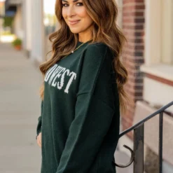 Midwest Ribbed Trim Sweater 34 Midwest Ribbed Trim Sweater -Women's Clothing Store midwest ribbed trim sweater 424098