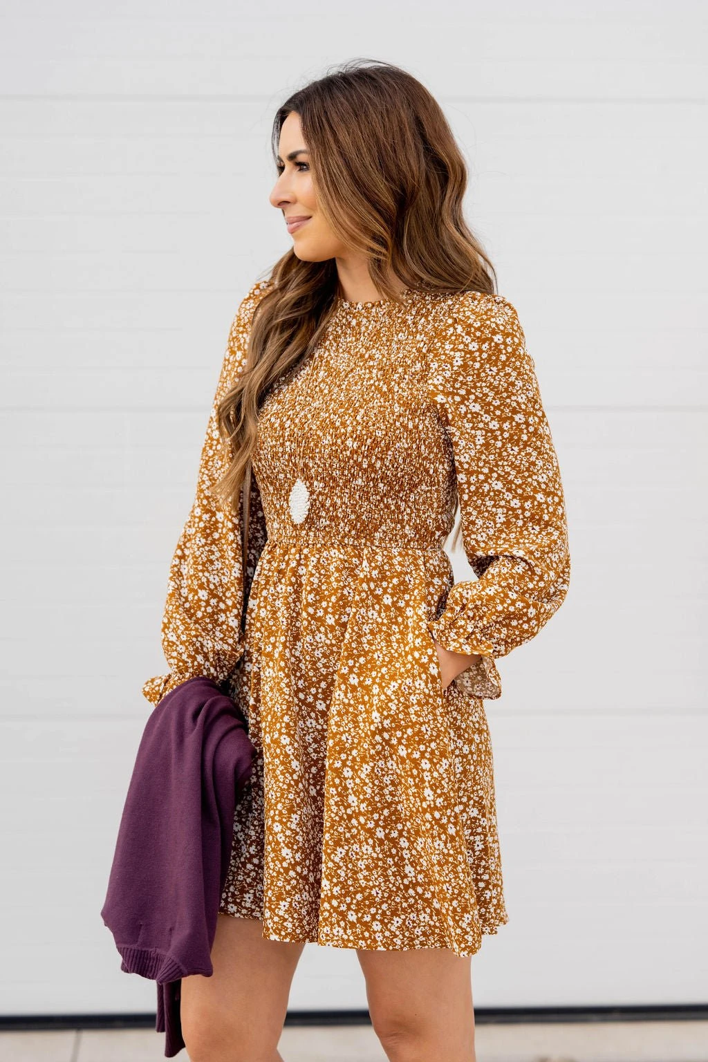 Mini Blooms Ruched Top Dress 4 Mini Blooms Ruched Top Dress - Image 4