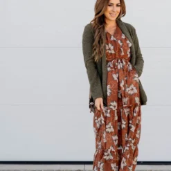 Sheer Floral Tie Waist Maxi Dress -Women's Clothing Store sheer floral tie waist maxi dress 966172