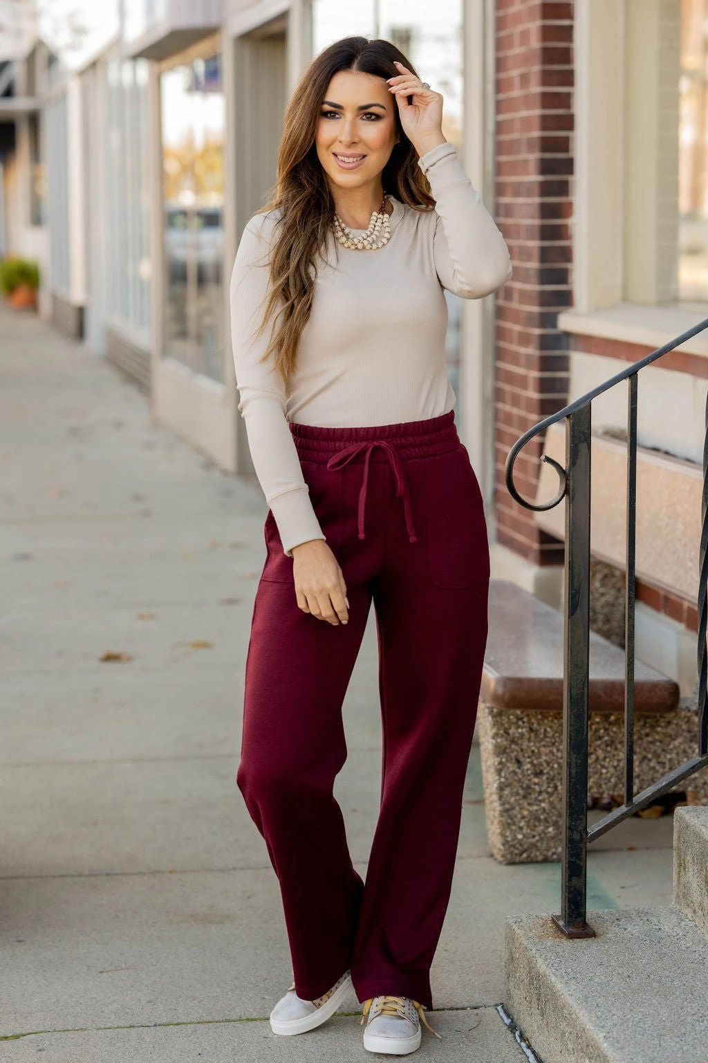 Side Slit Drawstring Sweatpants 19 Side Slit Drawstring Sweatpants - Image 19