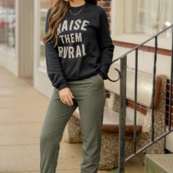 Solid Band Joggers -Women's Clothing Store solid band joggers 363905