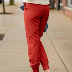 Solid Band Joggers -Women's Clothing Store solid band joggers 560968