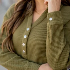 Thermal Collar Accented Button Pullover 34 Thermal Collar Accented Button Pullover -Women's Clothing Store thermal collar accented button pullover 542343