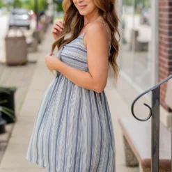 Mixed Stripes Tie Front Tank Dress 11 Mixed Stripes Tie Front Tank Dress -Women's Clothing Store untitled 0028