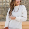 Simple Knit Mock Neck Sweater