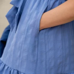 Subtle Plaid Tie Waist Dress -Women's Clothing Store untitled 0157