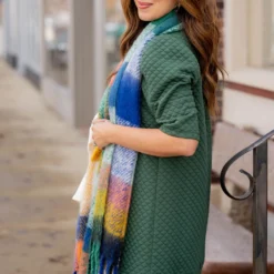 Bold Textured 3/4 Sleeve Dress -Women's Clothing Store untitled 0252 0547886f 082c 4891 86fc cde272972083