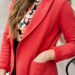 Dual Pocket Cotton Blazer -Women's Clothing Store untitled 0288 99fb225c 4bd5 47d9 9782 7fbf8da11195