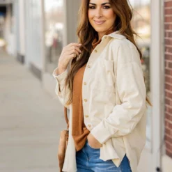 Heavily Corded Shacket 22 Heavily Corded Shacket -Women's Clothing Store untitled 0331