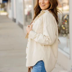 Heavily Corded Shacket 29 Heavily Corded Shacket -Women's Clothing Store untitled 0337