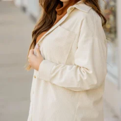 Heavily Corded Shacket 30 Heavily Corded Shacket -Women's Clothing Store untitled 0338