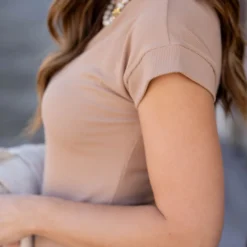 Lightly Ribbed Short Sleeve Midi Dress -Women's Clothing Store untitled 0372 8e94c03f 2c40 42ba 99db 2153e998cd23