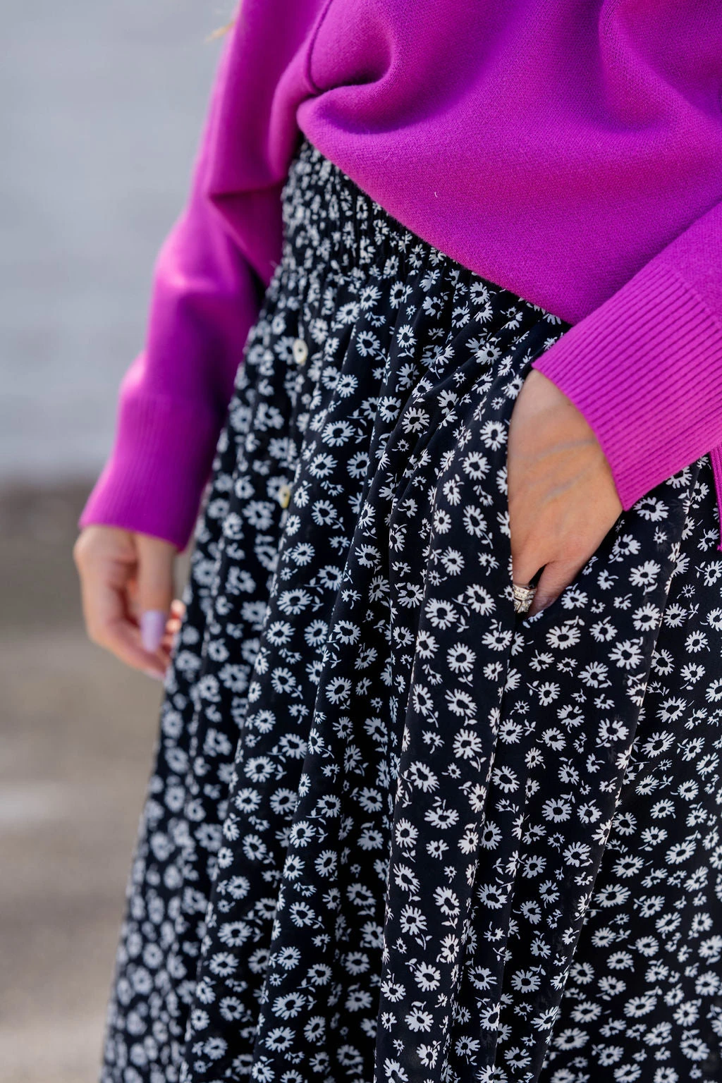 Daisies Button Accented Maxi Skirt 7 Daisies Button Accented Maxi Skirt - Image 7