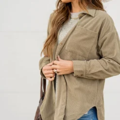 Heavily Corded Shacket 33 Heavily Corded Shacket -Women's Clothing Store untitled 0483