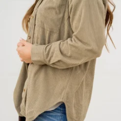 Heavily Corded Shacket 34 Heavily Corded Shacket -Women's Clothing Store untitled 0485