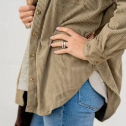 Heavily Corded Shacket 36 Heavily Corded Shacket -Women's Clothing Store untitled 0489