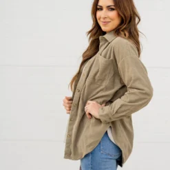 Heavily Corded Shacket 37 Heavily Corded Shacket -Women's Clothing Store untitled 0490