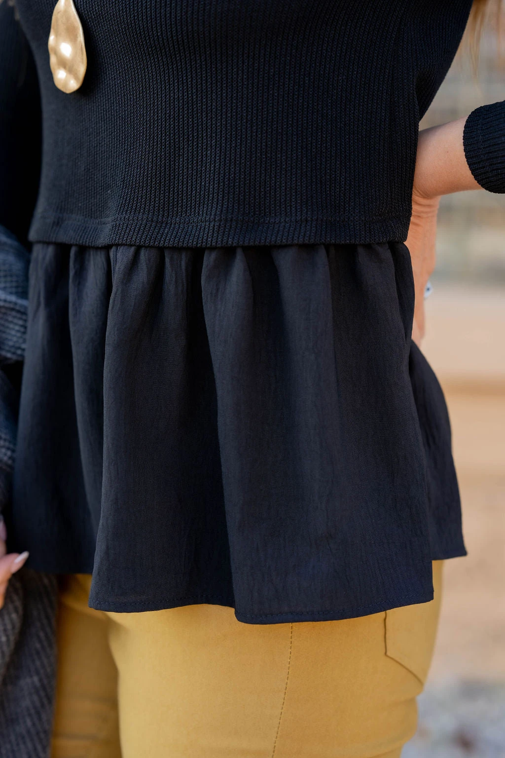 Blouse Bottom Sweater Tee 5 Blouse Bottom Sweater Tee - Image 5