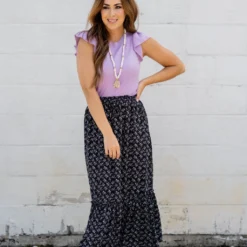 Lavender Ruffle Bottom Maxi Skirt -Women's Clothing Store untitled 0546 a8c9526d bc36 4642 806e d518c6d15728