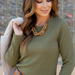 Subtle Textured Long Sleeve Tee -Women's Clothing Store untitled 0576 dbae80b9 6500 40bb 9c5e 6e51d53bdfb7