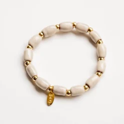 Bel Koz Elongated Clay Bead Bracelet -Women's Clothing Store untitled 0584 218094
