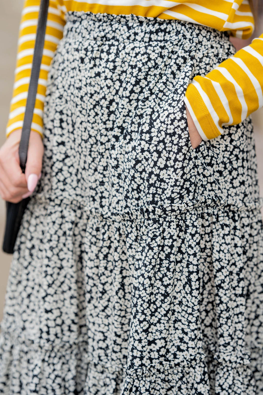 Antique Blooms Tiered Midi Skirt 9 Antique Blooms Tiered Midi Skirt - Image 9