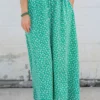 Daisies Button Accented Maxi Skirt