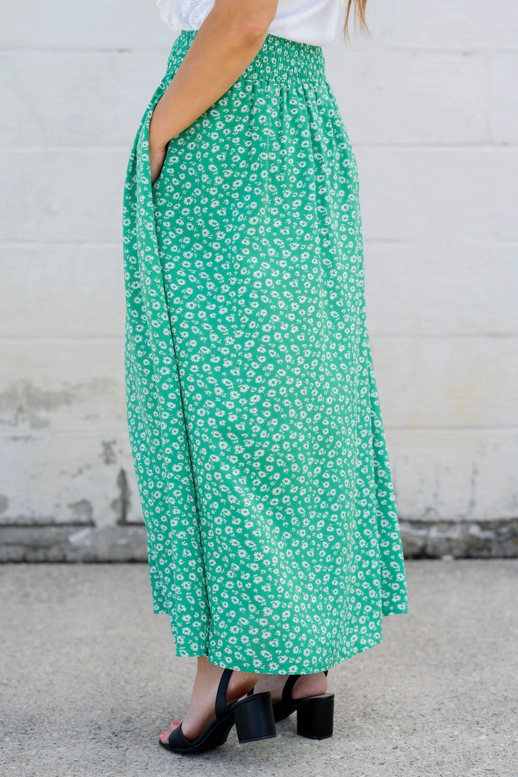 Daisies Button Accented Maxi Skirt 9 Daisies Button Accented Maxi Skirt - Image 9