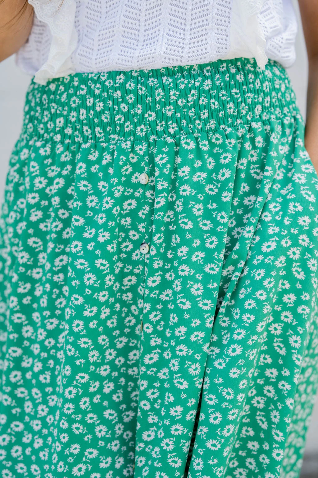 Daisies Button Accented Maxi Skirt 11 Daisies Button Accented Maxi Skirt - Image 11