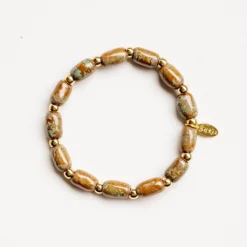 Bel Koz Elongated Clay Bead Bracelet -Women's Clothing Store untitled 0647 585457