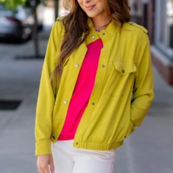 Lightweight Shoulder Accented Jacket -Women's Clothing Store untitled 0714