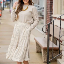 Antique Blooms Tiered Midi Skirt 28 Antique Blooms Tiered Midi Skirt -Women's Clothing Store untitled 0725