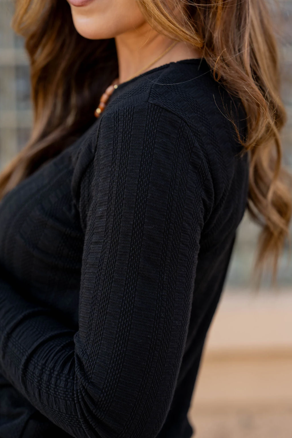 Vertical Textured Stripes Tee 8 Vertical Textured Stripes Tee - Image 8