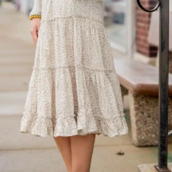 Antique Blooms Tiered Midi Skirt 27 Antique Blooms Tiered Midi Skirt -Women's Clothing Store untitled 0749