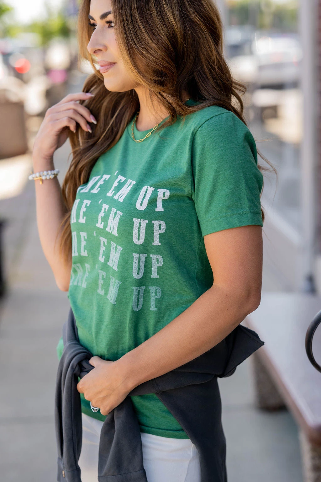 Line 'Em Up Graphic Tee 7 Line 'Em Up Graphic Tee - Image 7