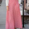 Petunia Button Accented Maxi Skirt