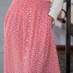 Petunia Button Accented Maxi Skirt -Women's Clothing Store untitled 0788 132760fa 024b 4899 8223 7c962fea106a