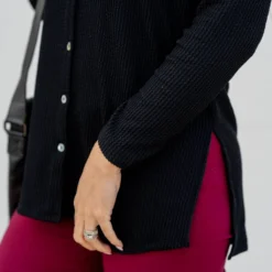 Heavily Ribbed Tunic Shacket 19 Heavily Ribbed Tunic Shacket -Women's Clothing Store untitled 0845