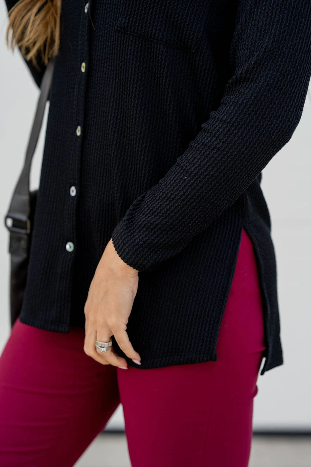 Heavily Ribbed Tunic Shacket 7 Heavily Ribbed Tunic Shacket - Image 7