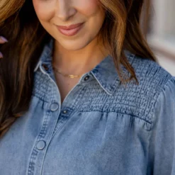 Denim Smocked Top Tunic Button Up 13 Denim Smocked Top Tunic Button Up -Women's Clothing Store untitled 0868 4cff6dd4 8f26 410d a3d3 09f203f522b3