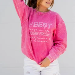 Best Things In Life Ribbed Graphic Crewneck -Women's Clothing Store untitled 0902 5ec68549 8761 4a17 bdfb b42ac7013340