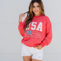 USA 1996 Graphic Crewneck -Women's Clothing Store untitled 0910